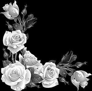 Розы Уголок - картинки для гравировки